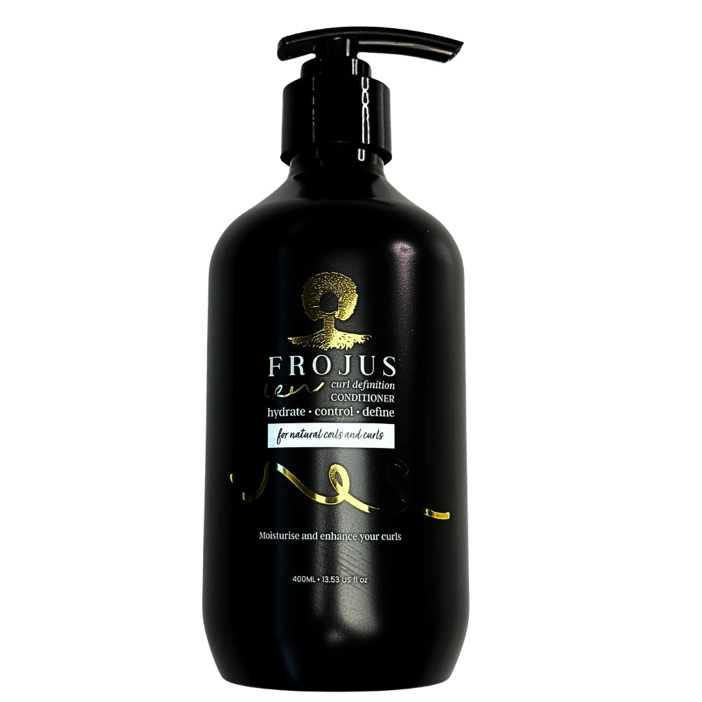 Curly hair shine after Frojus Curl Definition Conditioner UK